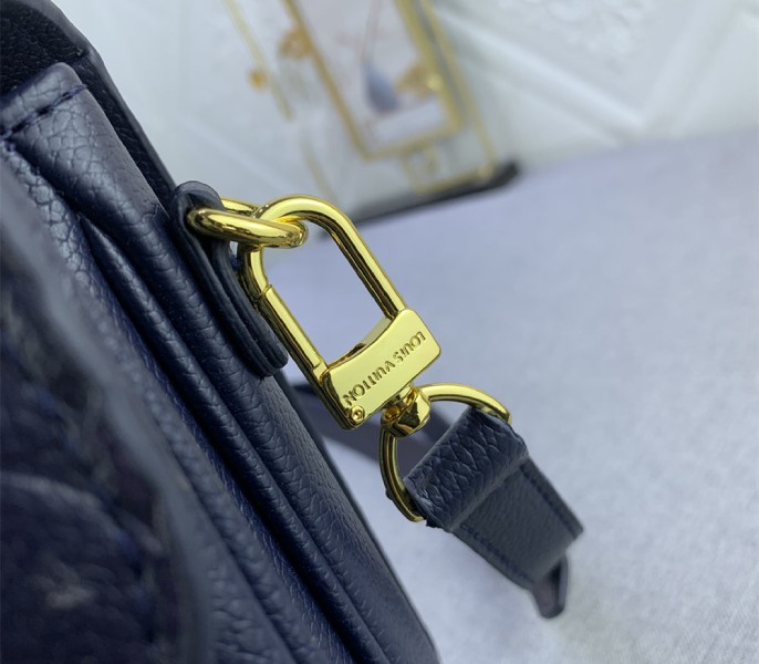 Monogram Empreinte Leather Metis In Navy Blue