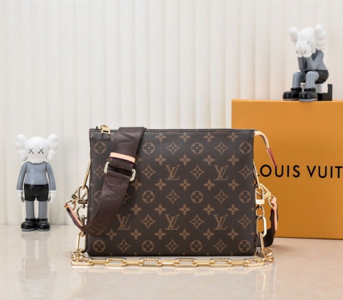 Louis Vuitton Monogram Canvas Coussin PM Bag With Jacquard Strap