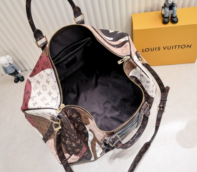 J Hope X Keepall 55 Brown In Two Eyes Patches