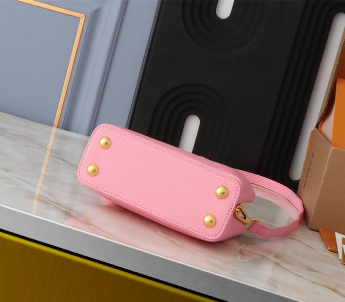 Louis Vuitton Capucines Mini Capucines Handbag In Pink