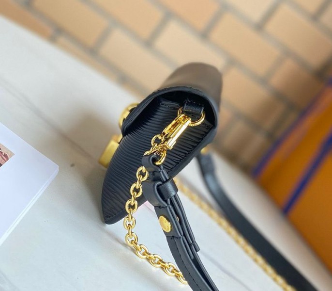 Louis Vuitton Epi Leather Padlock On Strap Bag In Black