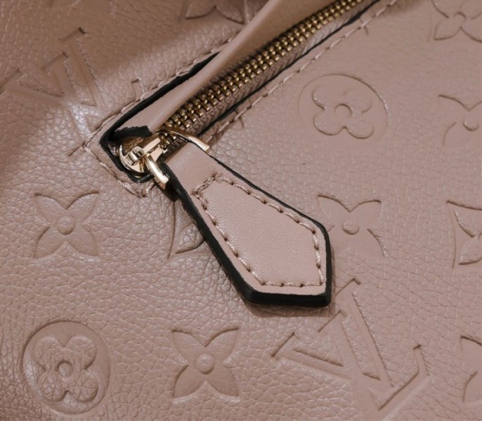 Louis Vuitton Monogram Empreinte Leather Montsouris PM Backpack In Tourterelle Gray