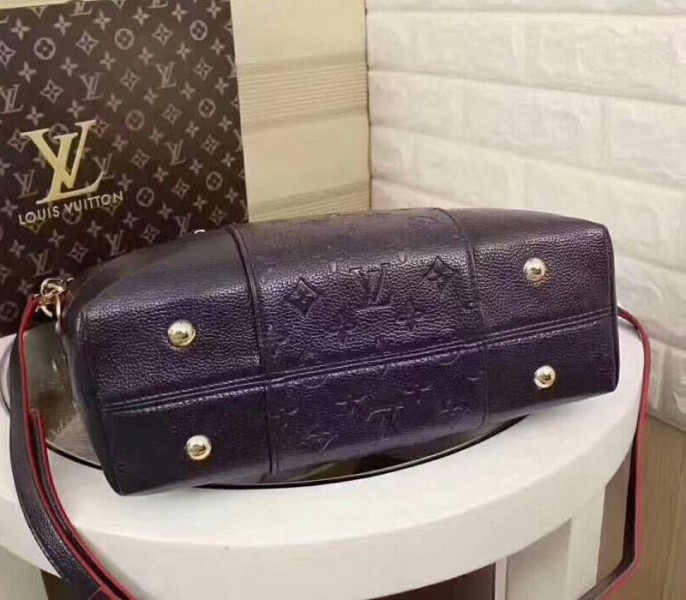 Louis Vuitton Monogram Empreinte Melie Hobo In Navy Blue