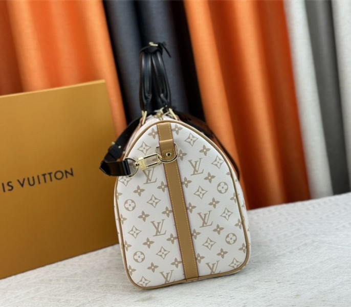 Louis Vuitton Monogram Dune Keepall Bandouliere 45 Travel Bag