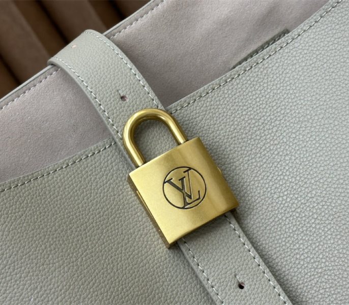 Louis Vuitton Low Key Cabas MM Bag In Limestone Gray