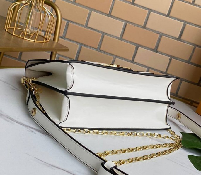 Louis Vuitton Dauphine Lugano MM Off Bag In Off-White