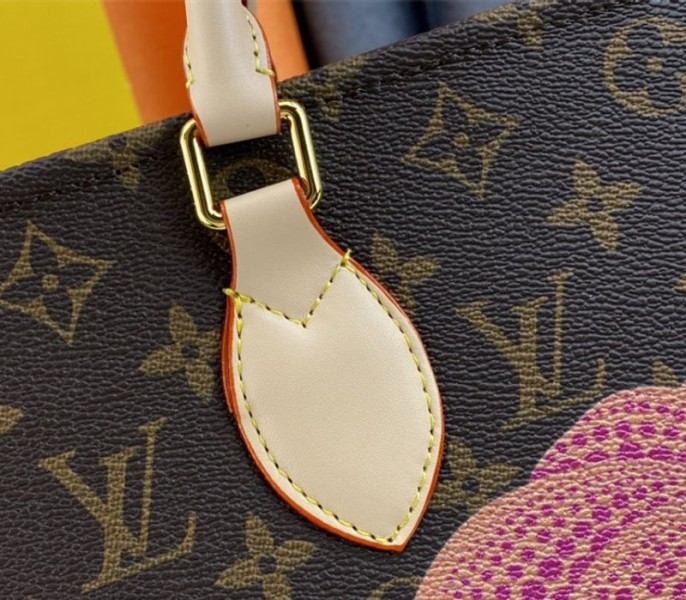 Louis Vuitton X YK Monogram Canvas Onthego MM Tote In Pumpkin