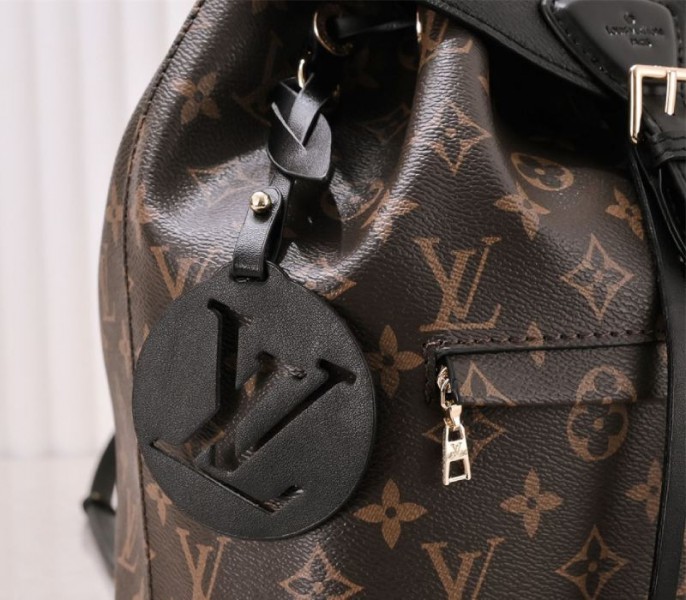 Louis Vuitton Monogram Canvas Montsouris PM Backpack In Black