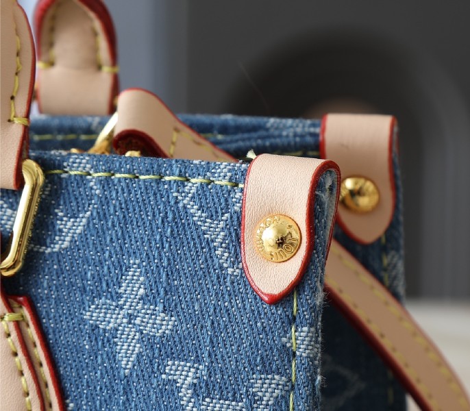 Monogram Denim OnTheGo PM In Blue