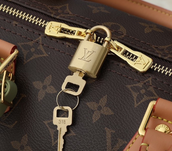 Monogram Canvas Speedy Soft 30 Lucky