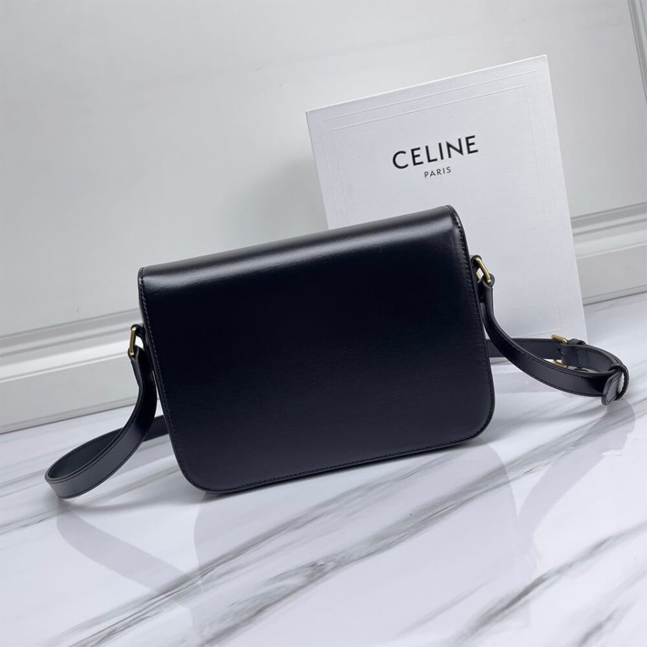 CELINE CLASSIQUE TRIOMPHE BAG IN SHINY CALFSKIN(high-end grade)