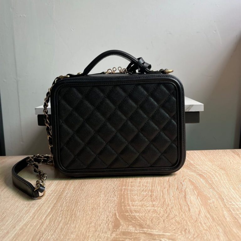 Chanel Medium Filigree Makeup Case