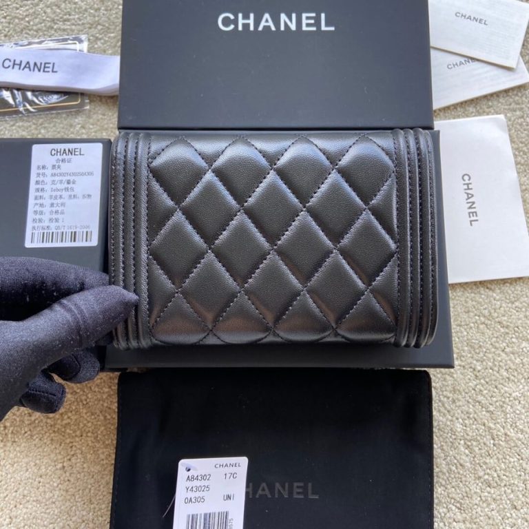 Chanel boy long wallet