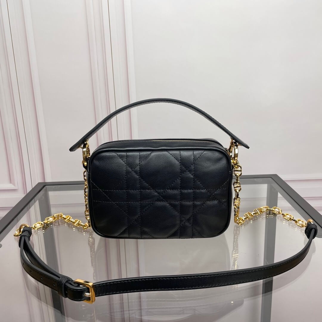 Small Dior Caro top handle camera bag