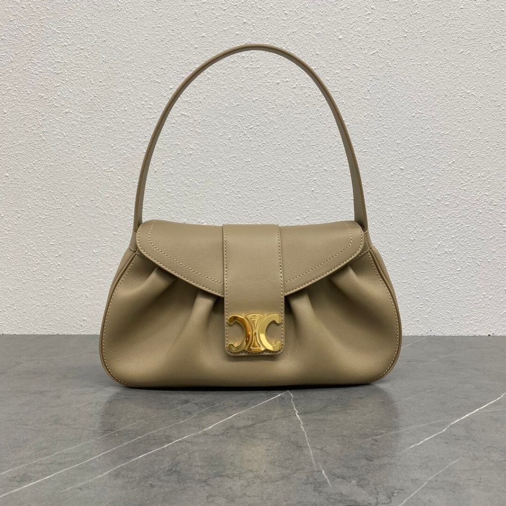 CELINE Medium POLLY bag in soft calfskin