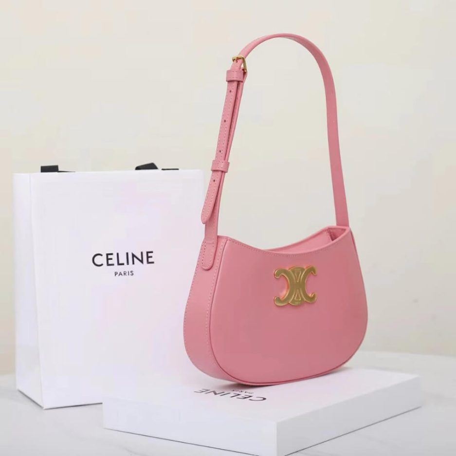 CELINE MEDIUM TILLY BAG in shiny calfskin