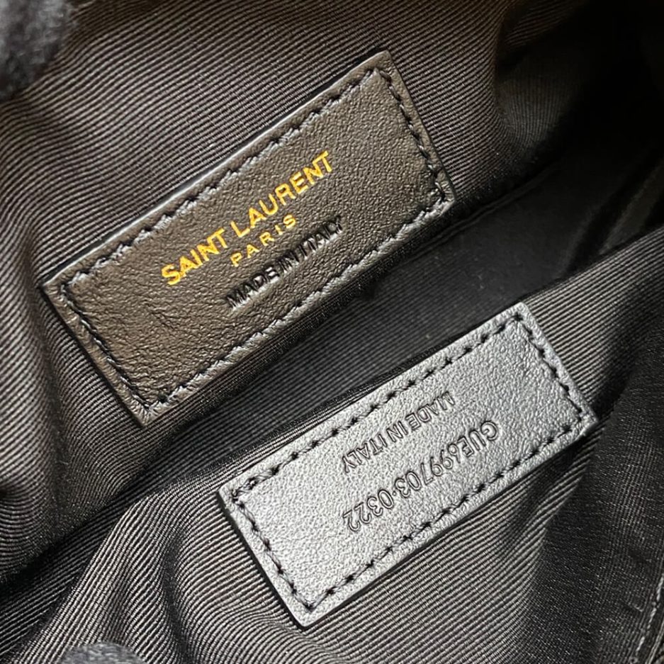 YSL SADE MINI TUBE BAG IN QUILTED LAMBSKIN