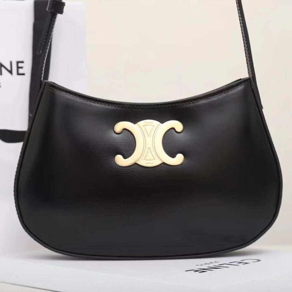 CELINE MEDIUM TILLY BAG in shiny calfskin