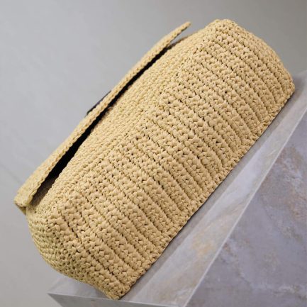 SAINT LAURENT NIKI CHAIN MEDIUM IN RAFFIA(HIGH-END GRADE)