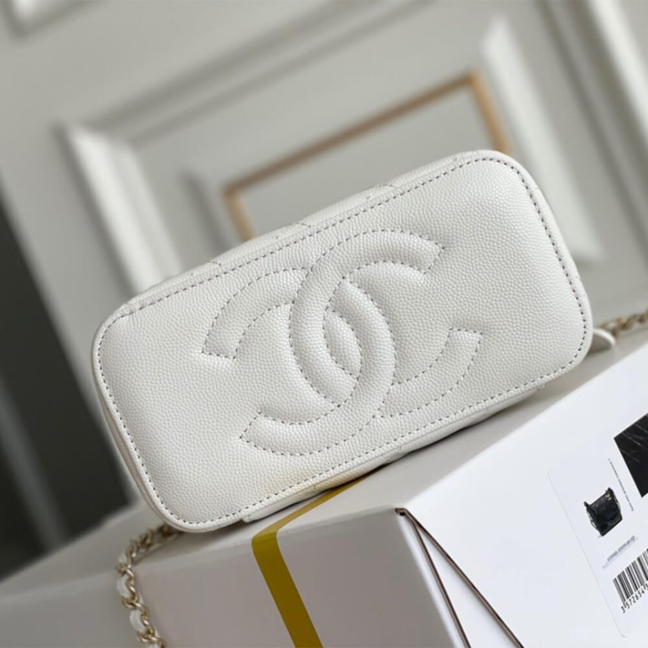 Chanel long box cosmetic bag