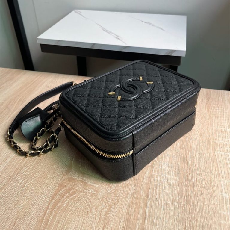 Chanel Medium Filigree Makeup Case