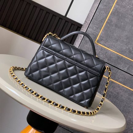 CHANEL Small Flap Bag with Top Handle(HIGH-END GRADE)