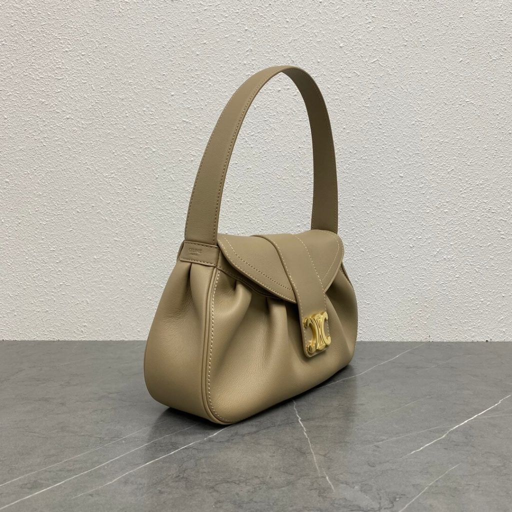 CELINE Medium POLLY bag in soft calfskin