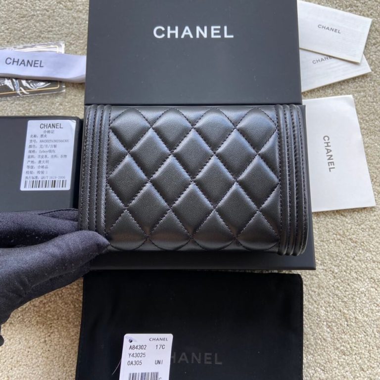 Chanel boy long wallet