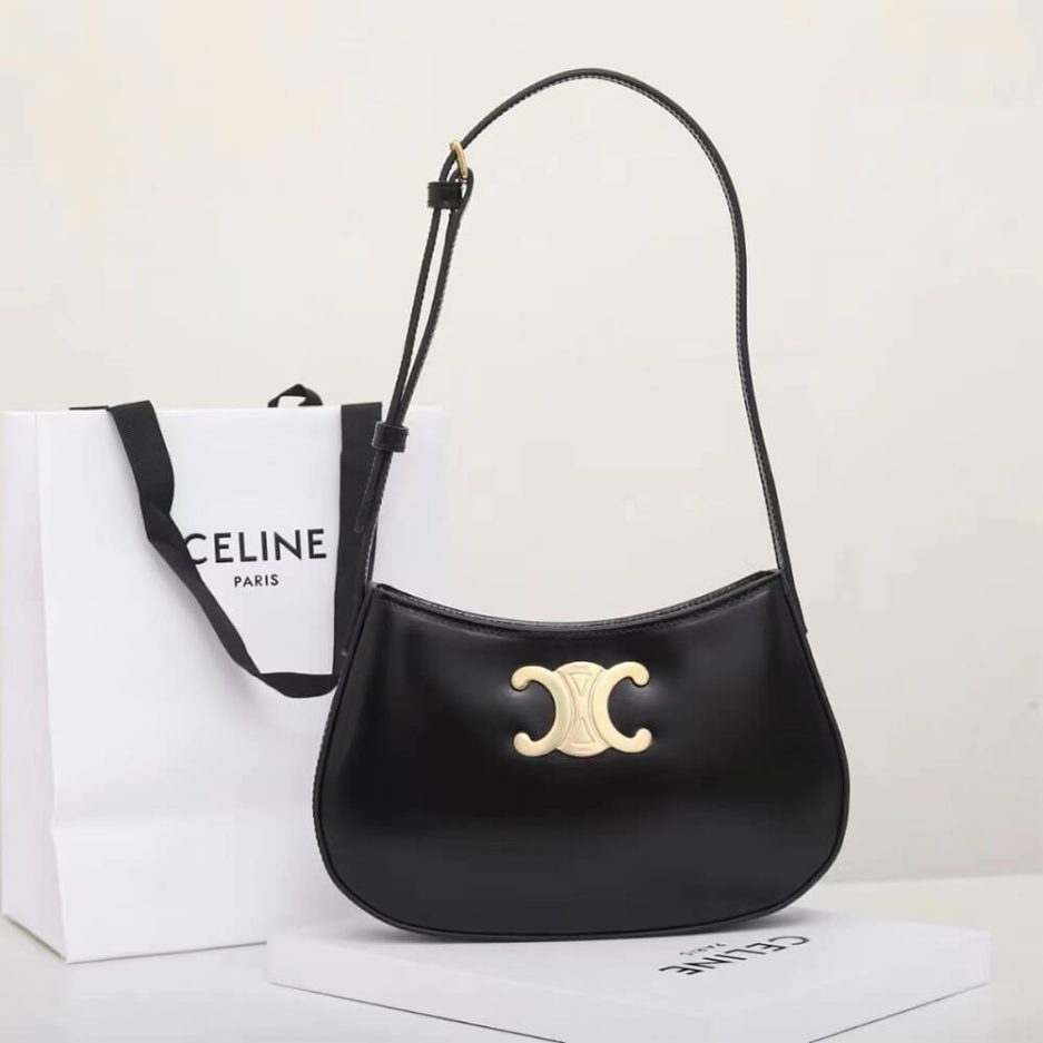CELINE MEDIUM TILLY BAG in shiny calfskin