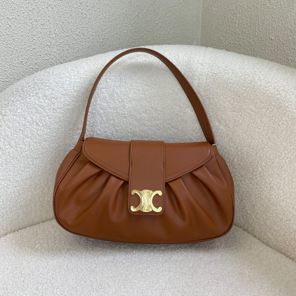 CELINE Medium POLLY bag in soft calfskin