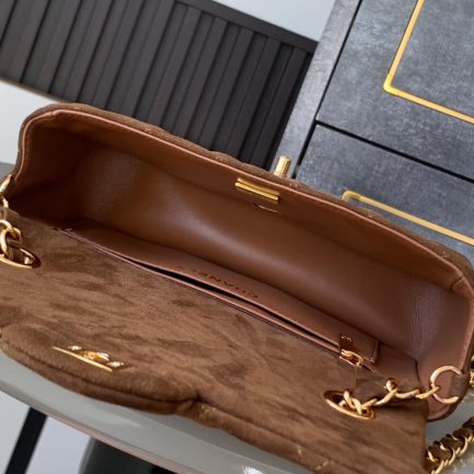 CHANEL SUEDE MINI FLAP BAG(HIGH-END GRADE)