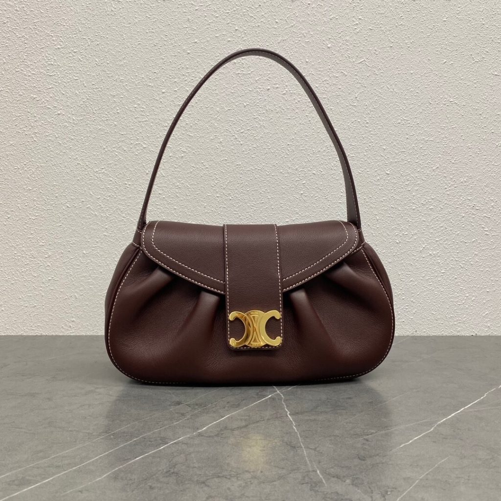 CELINE Medium POLLY bag in soft calfskin