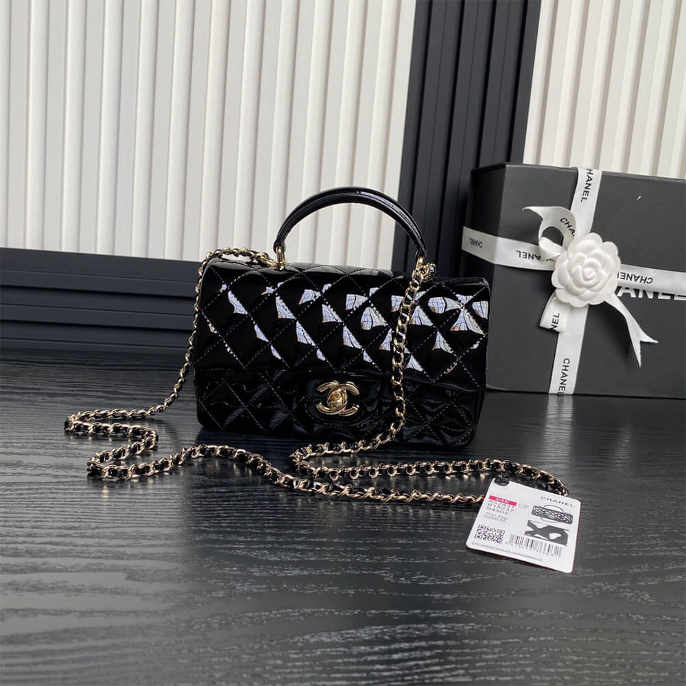 CHANEL Mini Classic Handbag With Top Handle