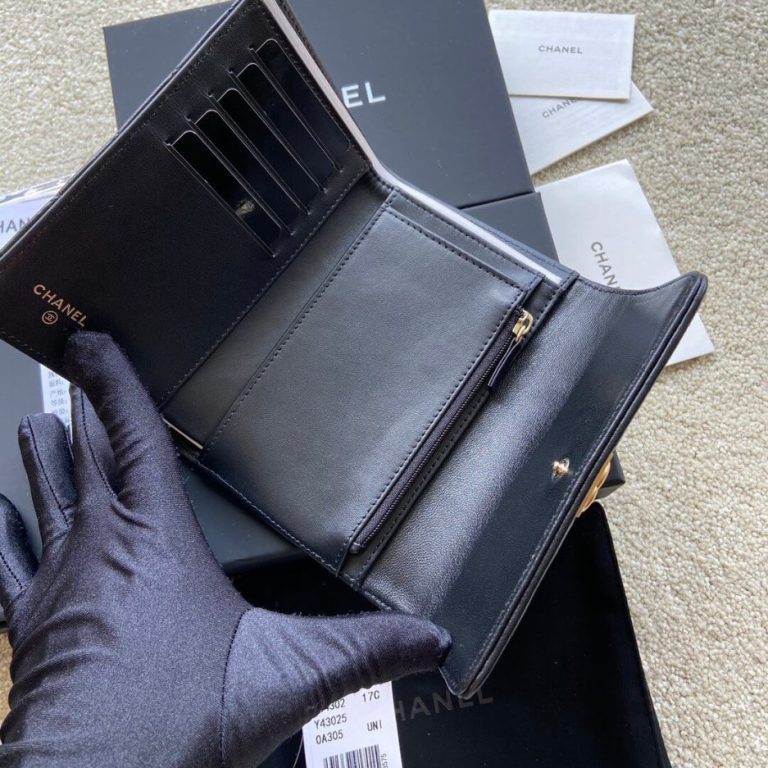 Chanel boy long wallet