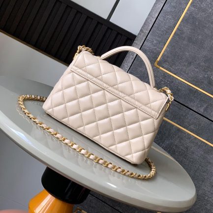 CHANEL Small Flap Bag with Top Handle(HIGH-END GRADE)