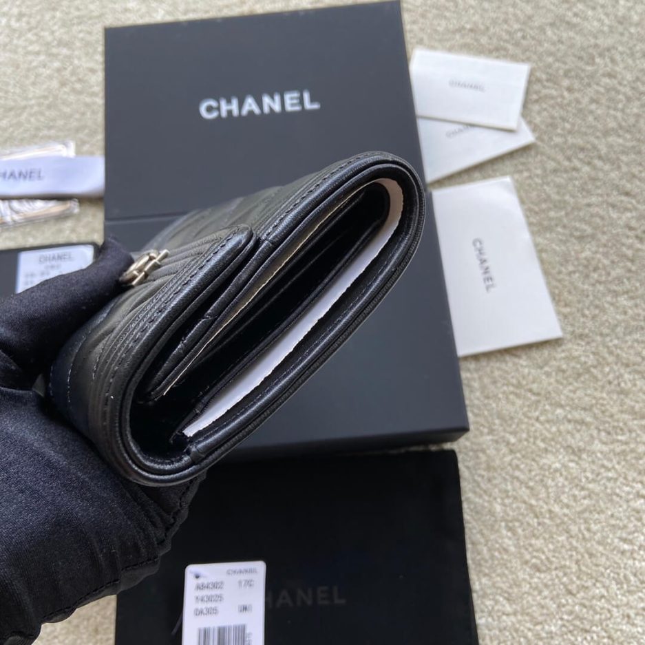 Chanel boy long wallet