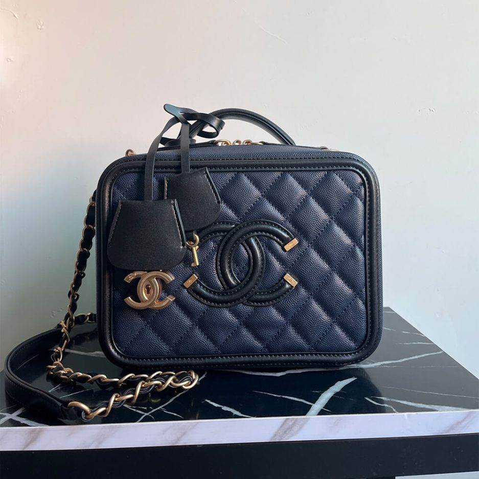 Chanel Medium Filigree Makeup Case