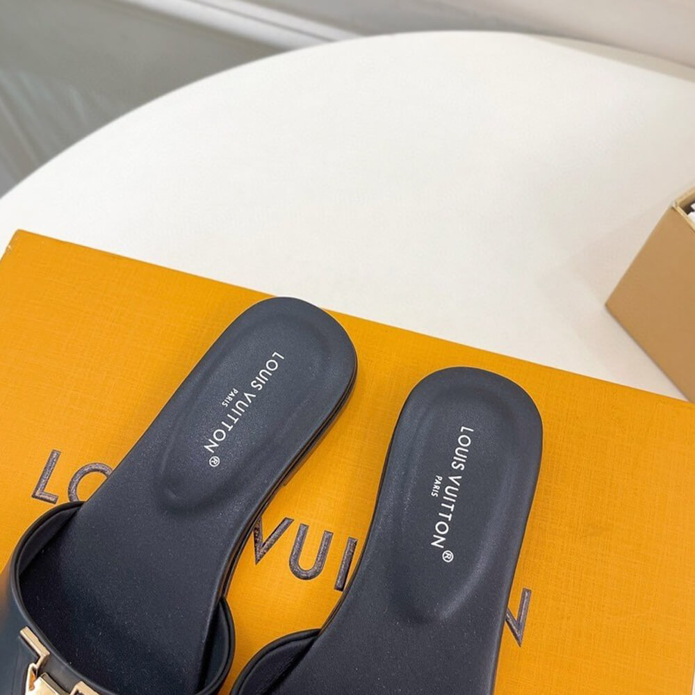 Louis Vuitton LV Capri Flat Mule Black
