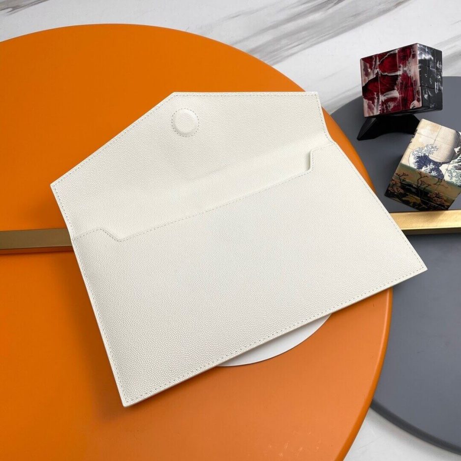 YSL UPTOWN POUCH IN GRAIN DE POUDRE EMBOSSED LEATHER