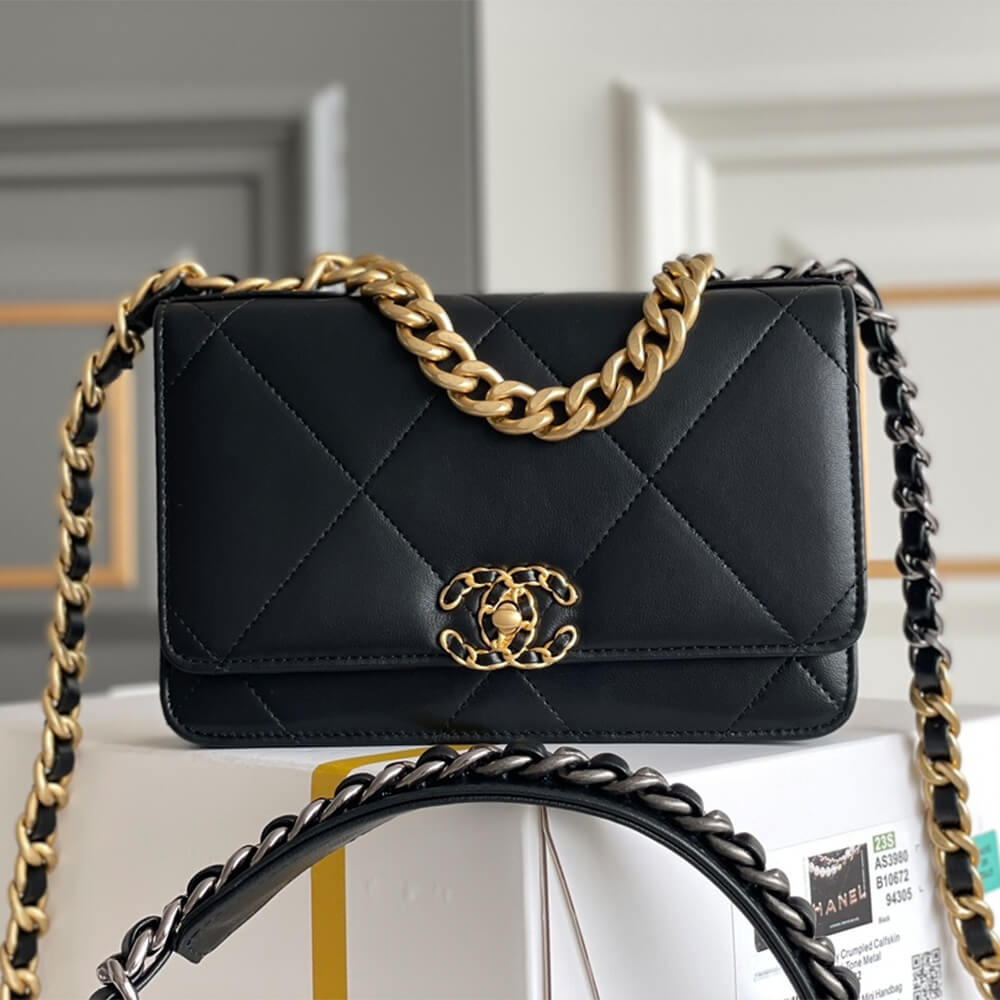 CHANEL 19 Chain Wallet(HIGH-END GRADE)