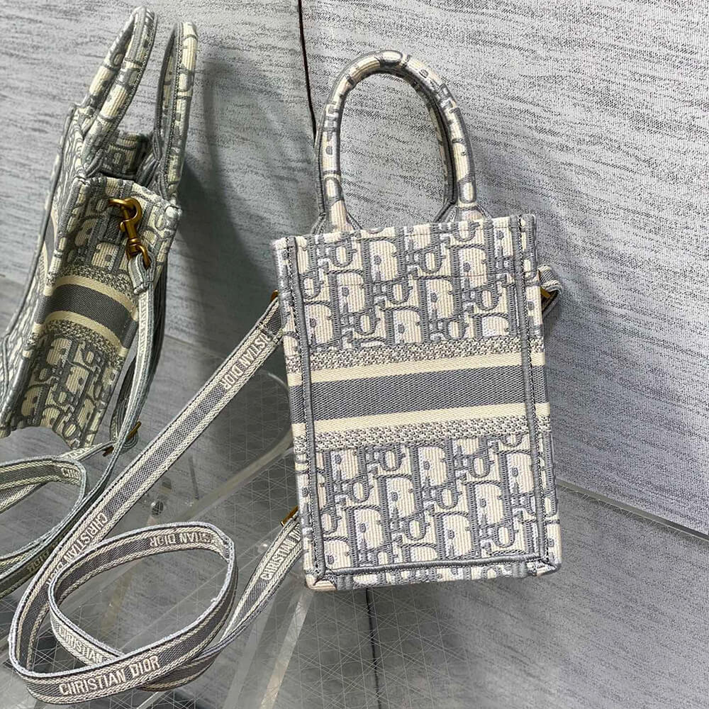 Mini Vertical Dior Book Tote