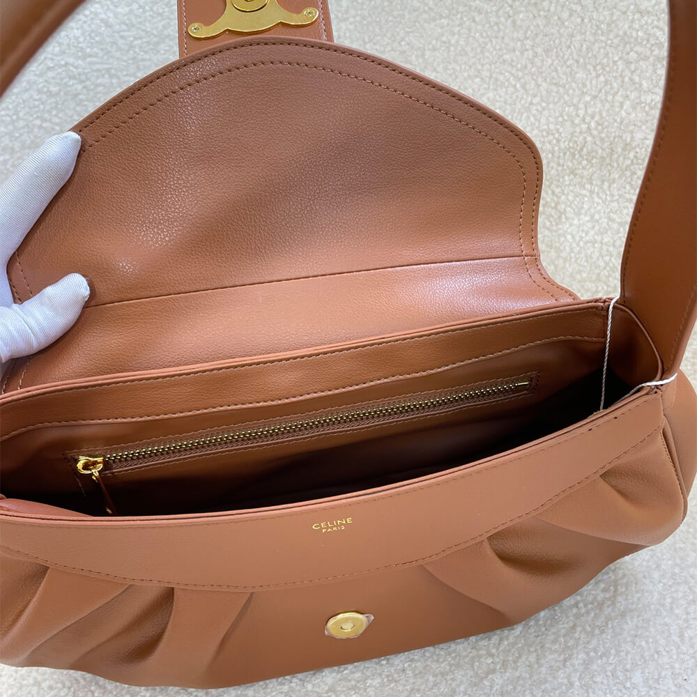 CELINE Medium POLLY bag in soft calfskin