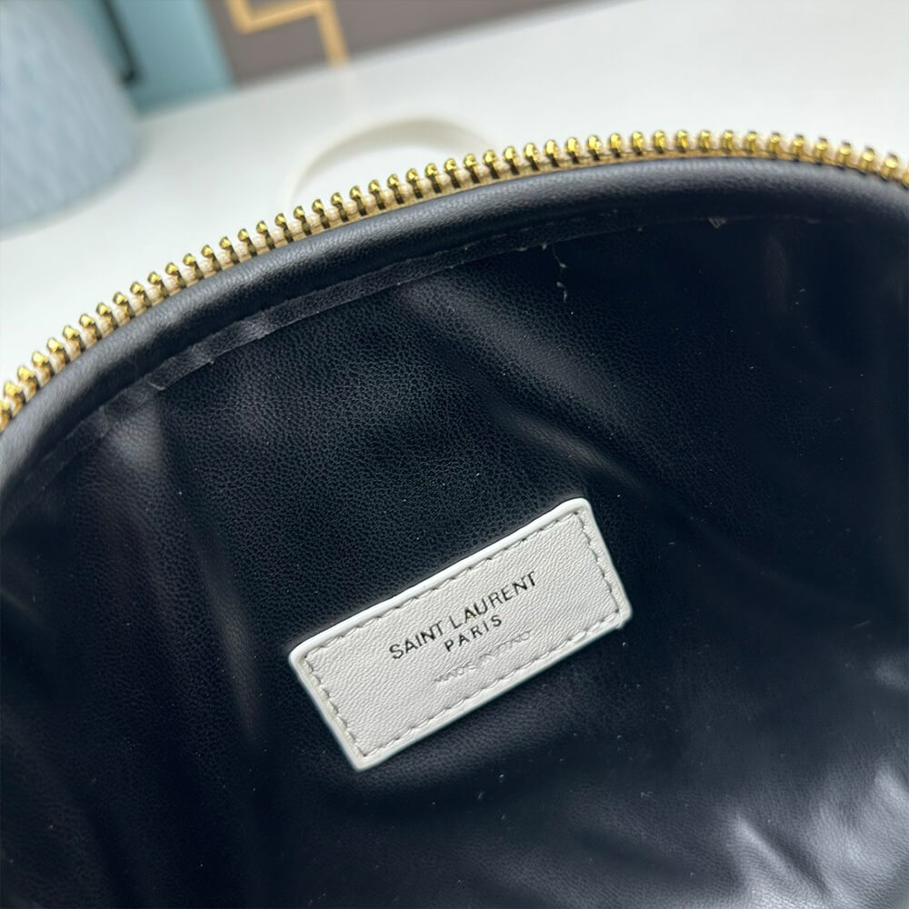 YSL Gaby zipped pouch in quilted lambskin