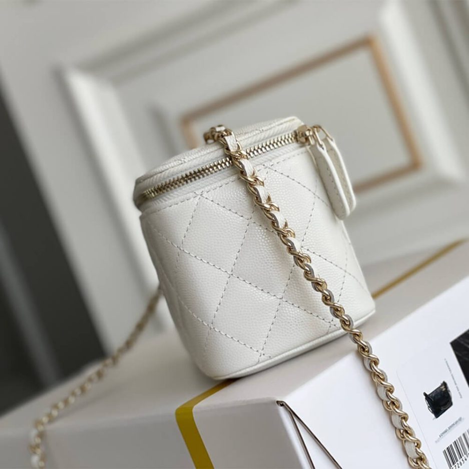 Chanel long box cosmetic bag