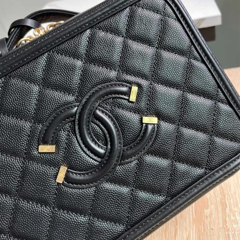 Chanel Medium Filigree Makeup Case