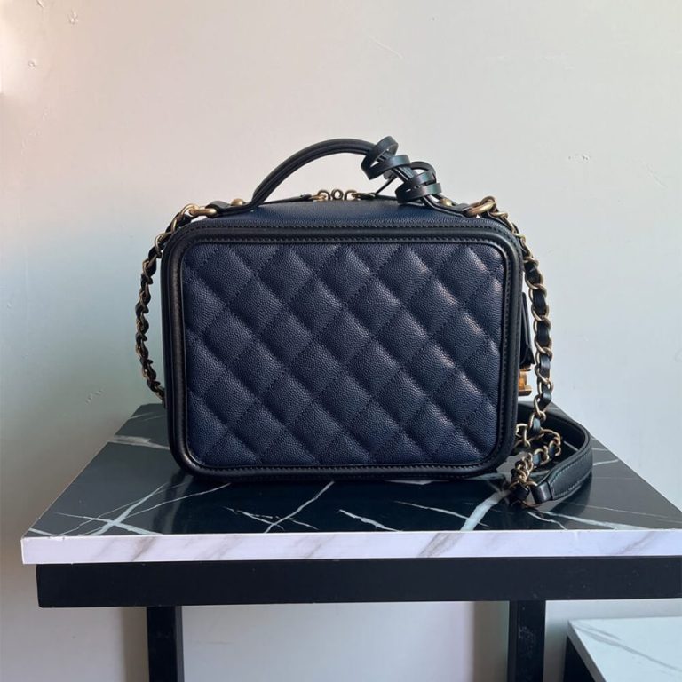Chanel Medium Filigree Makeup Case