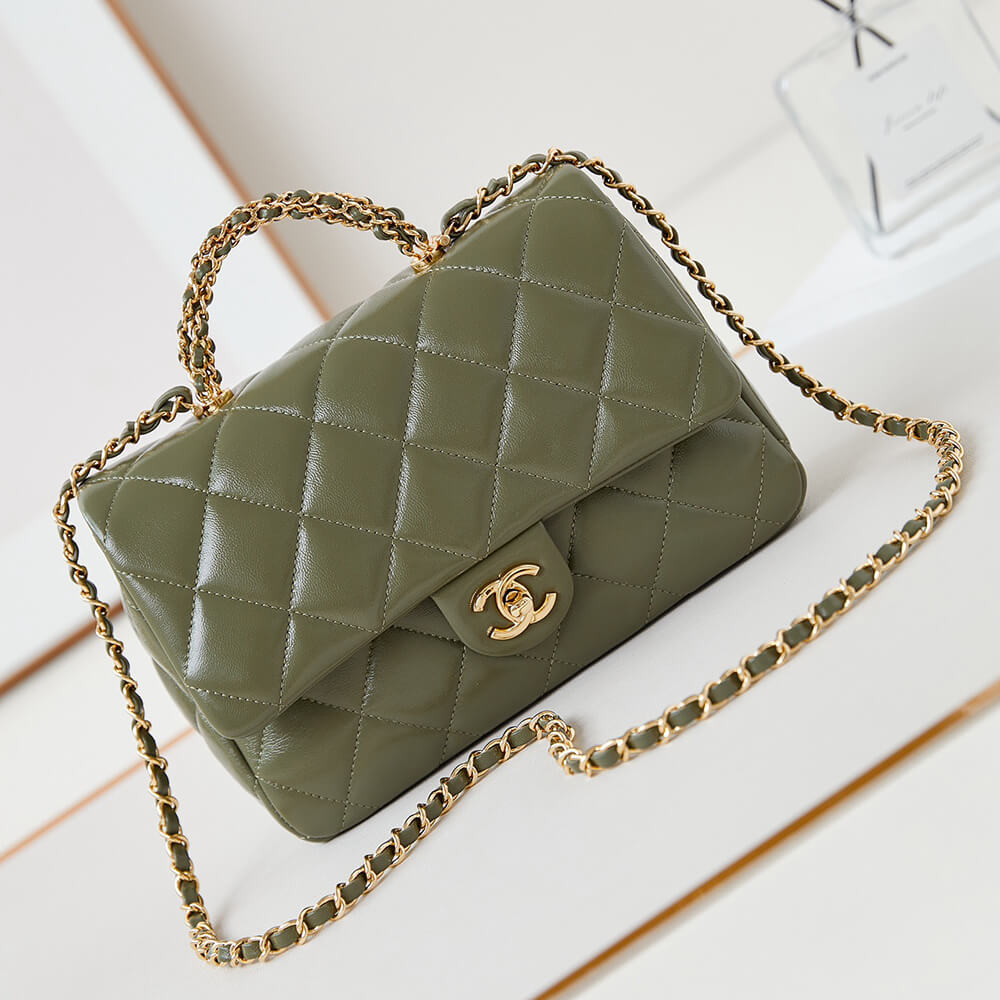 CHANEL Flap Bag with Top Handle