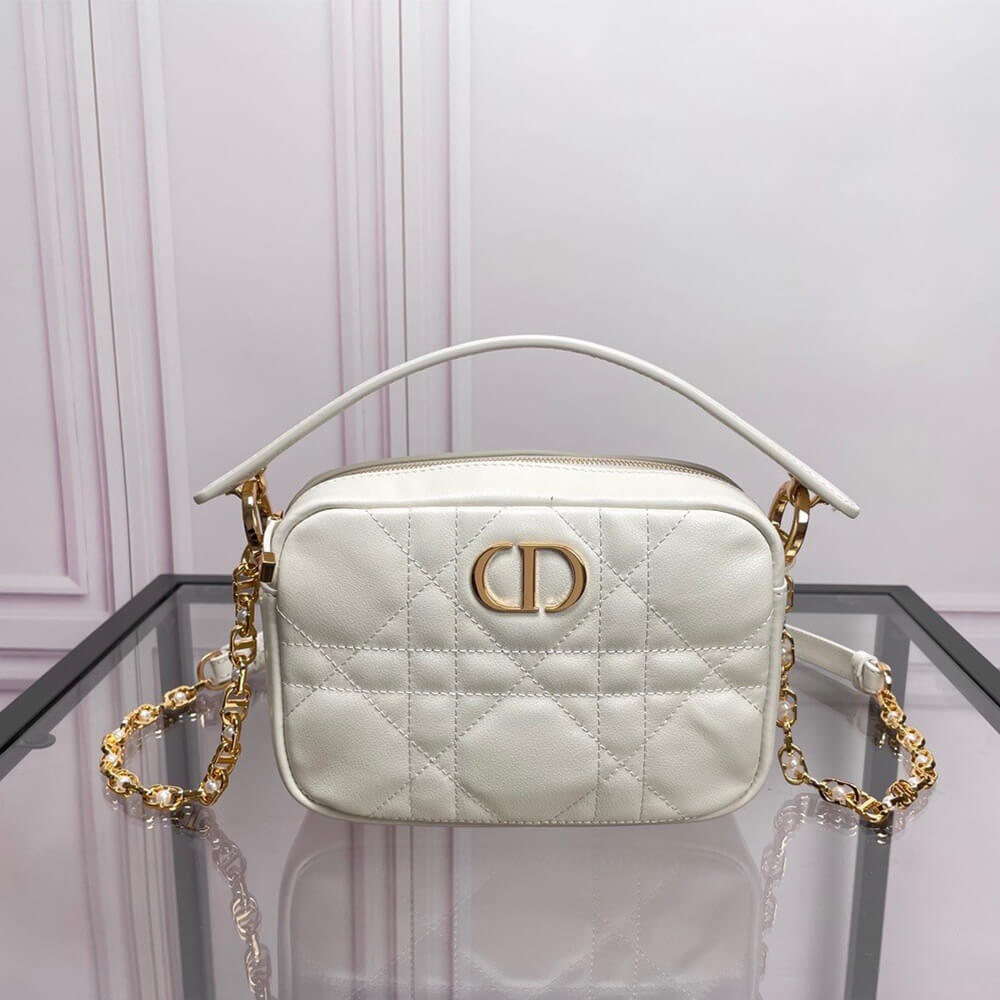 Small Dior Caro top handle camera bag