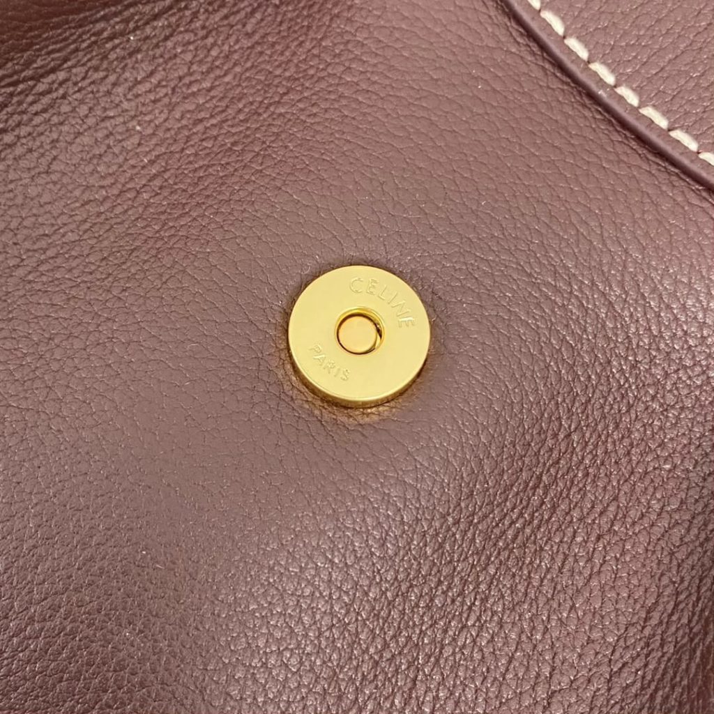 CELINE Medium POLLY bag in soft calfskin