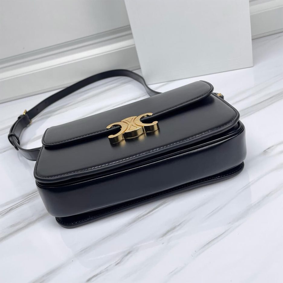 CELINE CLASSIQUE TRIOMPHE BAG IN SHINY CALFSKIN(high-end grade)